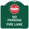 Signmission Do Not Enter No Parking Fire Lane W/ Graphic Heavy-Gauge Aluminum Sign, 18" x 18", GW-1818-9981 A-DES-GW-1818-9981 - alternate 1